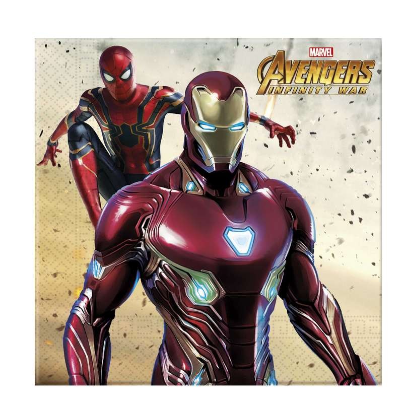KIT N.64 AVENGERS INFINITY WAR - ACCESSORI FESTA A TEMA 64 PERSONE