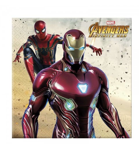 KIT N.64 AVENGERS INFINITY WAR - ACCESSORI FESTA A TEMA 64 PERSONE