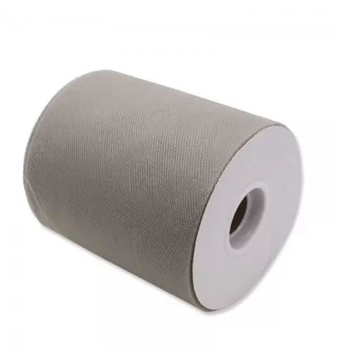 ROTOLO DI TULLE ARGENTO OPACO – BOBINA SILVER
