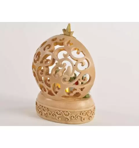 NATIVITÀ IN RESINA CON LUCI LED – PRESEPE STILE ORIENTALE