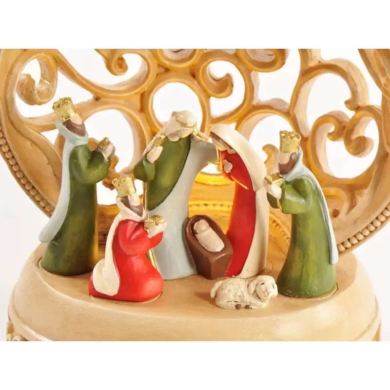 NATIVITÀ IN RESINA CON LUCI LED – PRESEPE STILE ORIENTALE