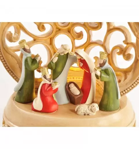 NATIVITÀ IN RESINA CON LUCI LED – PRESEPE STILE ORIENTALE