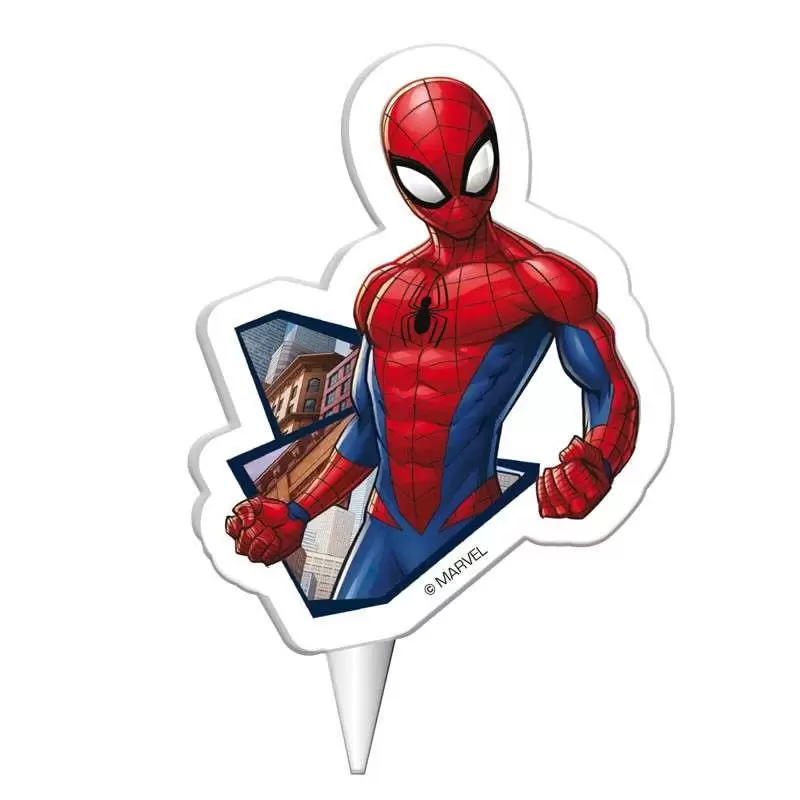 CANDELINA SPIDERMAN SAGOMATA IN CERA – UOMO RAGNO