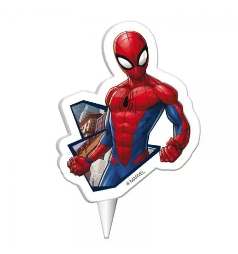 CANDELINA SPIDERMAN SAGOMATA IN CERA – UOMO RAGNO