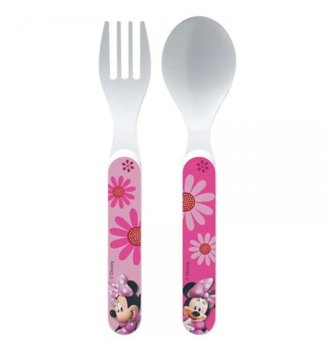SET PAPPA REGALO MINNIE CON BAVETTA POSATE E PIATTO – CON SHOPPER