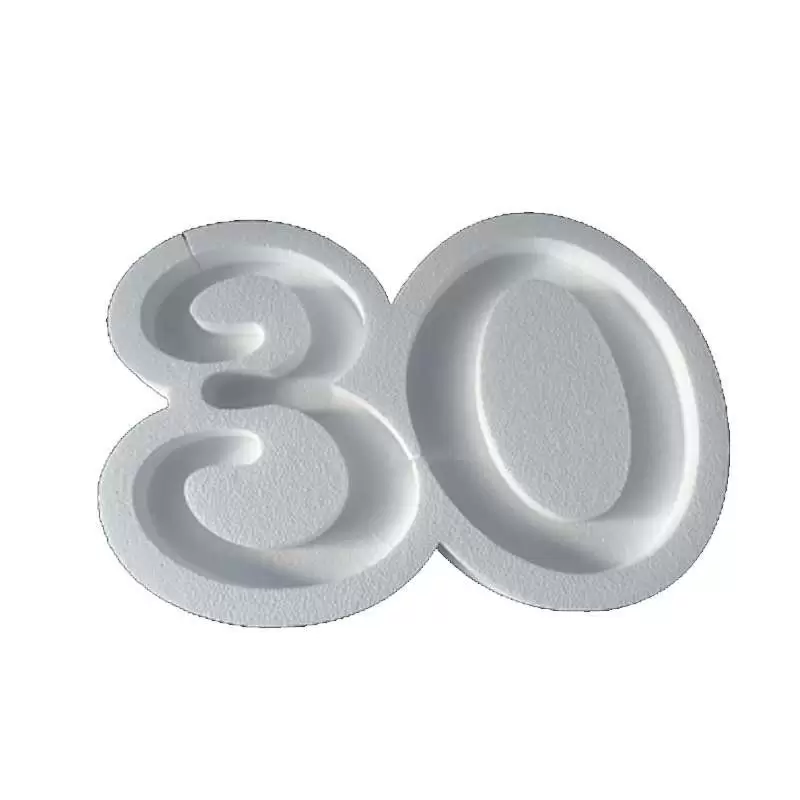 PORTACONFETTI NUMERO IN POLISTIROLO - VARI NUMERI