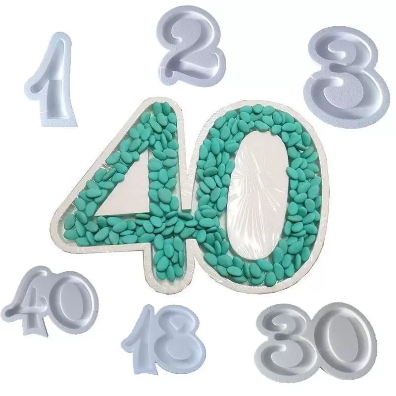 PORTACONFETTI NUMERO IN POLISTIROLO - VARI NUMERI