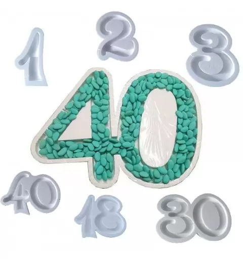 PORTACONFETTI NUMERO IN POLISTIROLO - VARI NUMERI