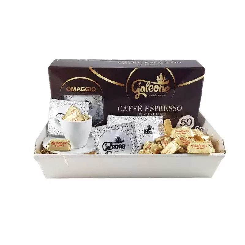 CESTO REGALO CAFFÈ ESPRESSO IN CIALDE – IDEA REGALO CAFFÈ