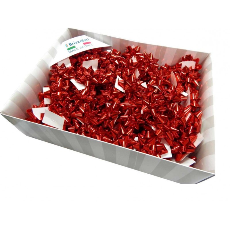 COCCARDE ADESIVE ROSSE DA 10 CM - 50 O 100 PEZZI
