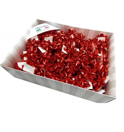 COCCARDE ADESIVE ROSSE DA 10 CM - 50 O 100 PEZZI