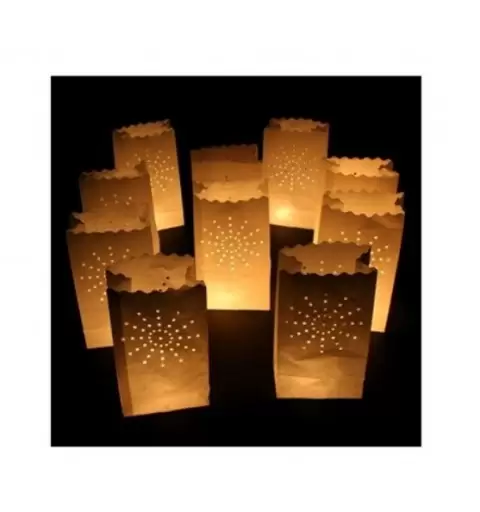 6 SACCHETTI SEGNAPERCORSO CON CANDELE
