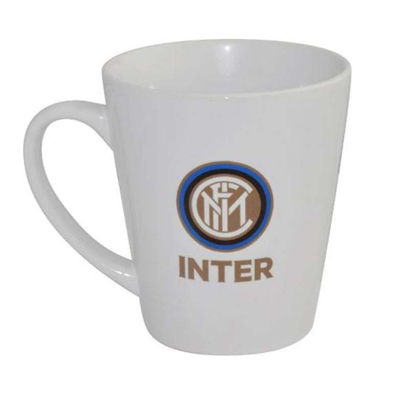 Tazza in ceramica bianca con logo Inter - tazza colazioen interista