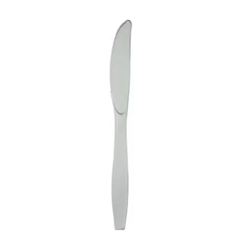 COLTELLI ARGENTO IN PLASTICA RESISTENTE - 24 PZ SHIMMERING SILVER