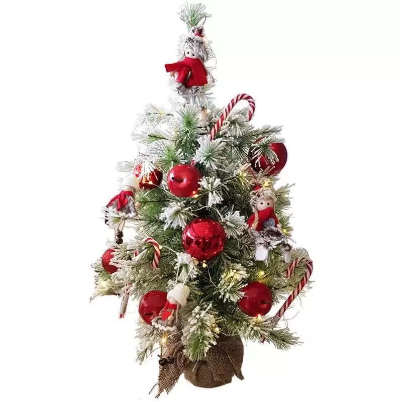 ALBERO DI NATALE MEDIO COMPLETO DI ADDOBBI - PALLINE LUCI E DECORAZIONI