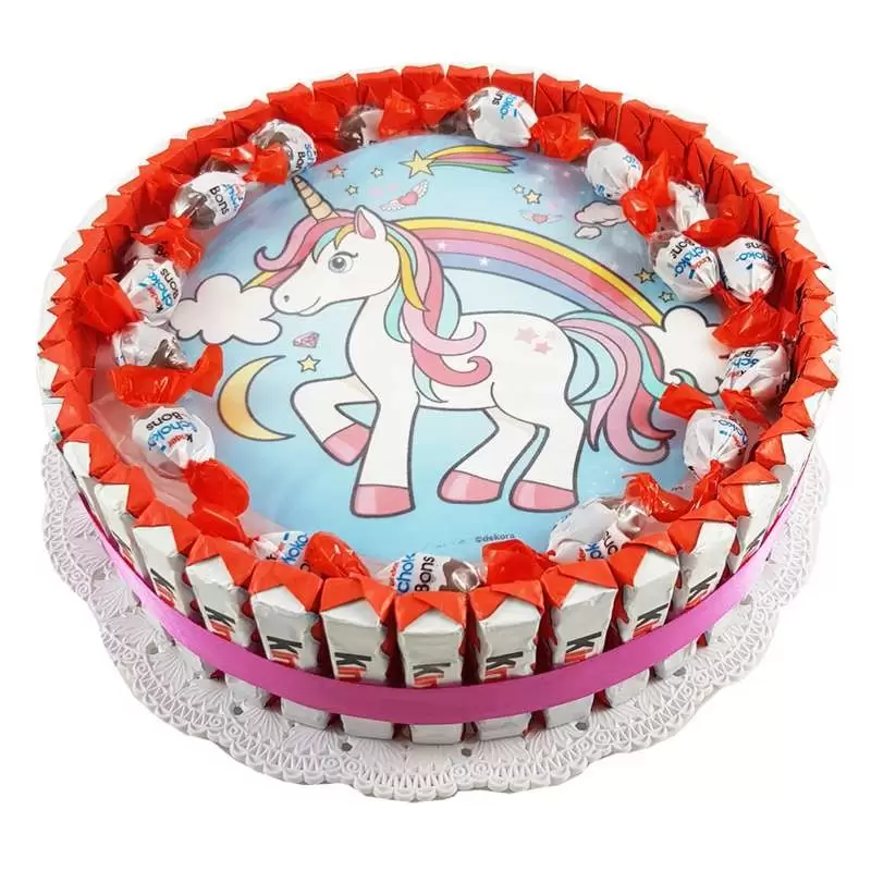 TORTA KINDER UNICORNO – TORTA BARRETTE KINDER FANTASY