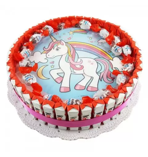 TORTA KINDER UNICORNO – TORTA BARRETTE KINDER FANTASY
