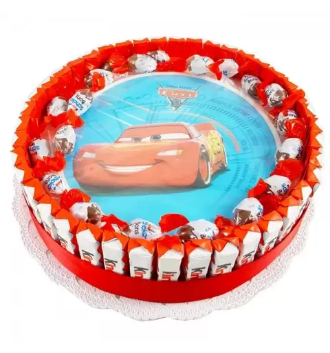 TORTA KINDER CARS – TORTA CIOCCOLATO KINDER