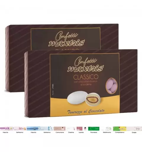 2 CONFEZIONI CONFETTI MAXTRIS CLASSICO LILLA – 2 KG