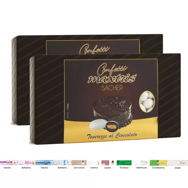 2 CONFEZIONI DI CONFETTI MAXTRIS SACHER – 2 KG