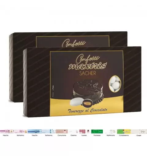 2 CONFEZIONI DI CONFETTI MAXTRIS SACHER – 2 KG