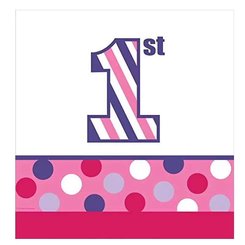 TOVAGLIA UN ANNO SWEET STRIPES GIRL – ROSA IN PVC
