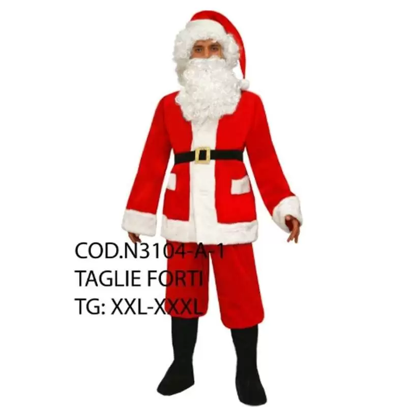 COSTUME SANTA CLAUS BABBO NATALE TAGLIE FORTI