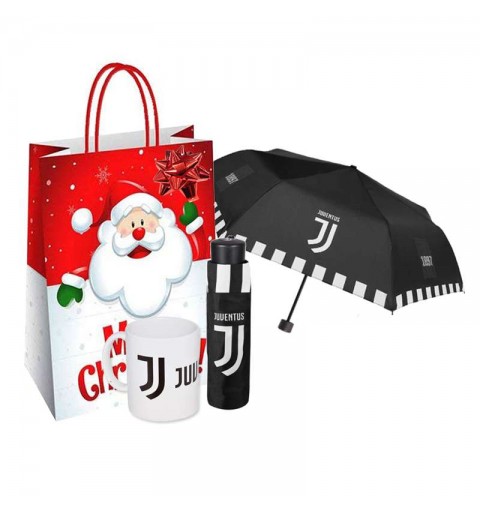 Idee Regalo Natale Juventus.Idea Regalo Juventus Mini Ombrello E Tazza Con Shopper E Coccarda