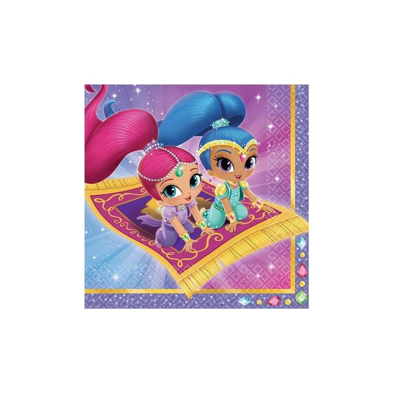 KIT N.64 SHIMMER & SHINE - ACCESSORI COMPLEANNO 64 BAMBINI