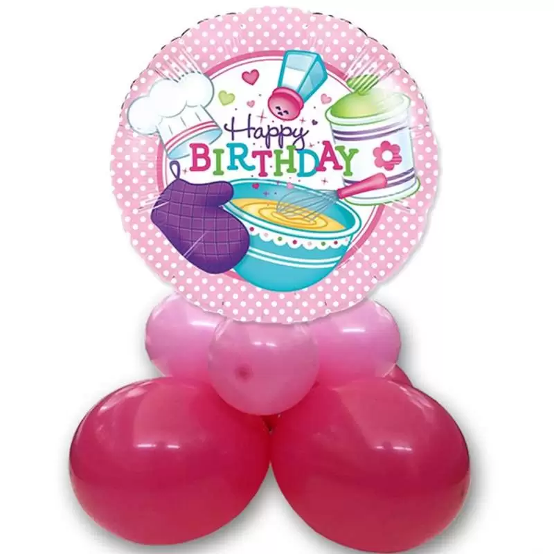 CENTROTAVOLA PALLONCINI CON FOIL LITTLE CHEF – FAI DA TE