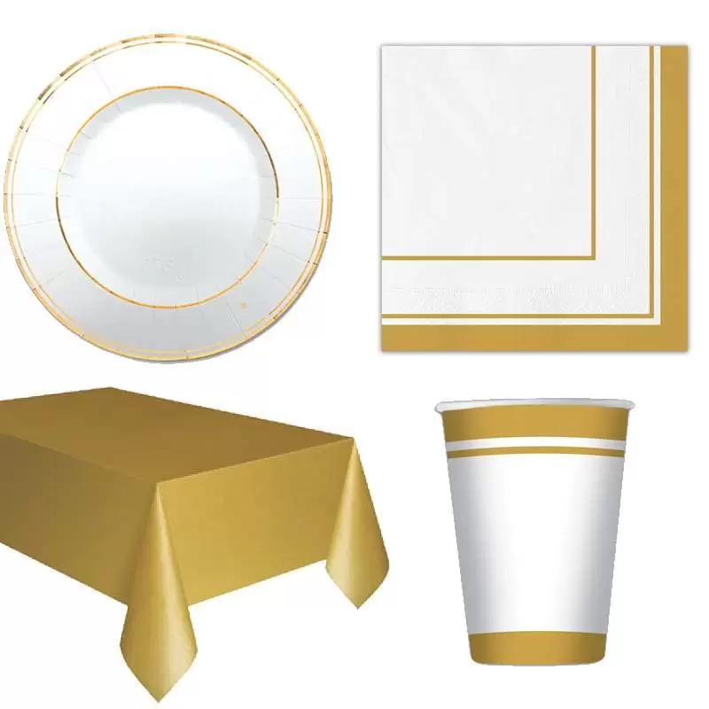KIT N.16 CLASSIC ORO GOLD – ARTICOLI PER CERIMONIE 32 INVITATI
