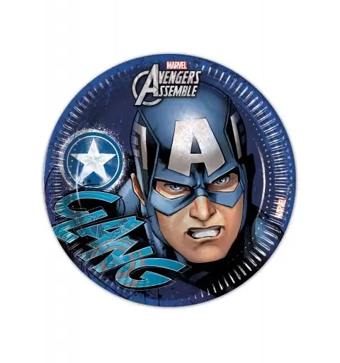KIT N.65 CAPITAN AMERICA – ACCESSORI FESTA PER 8 BAMBINI SUPER EROI