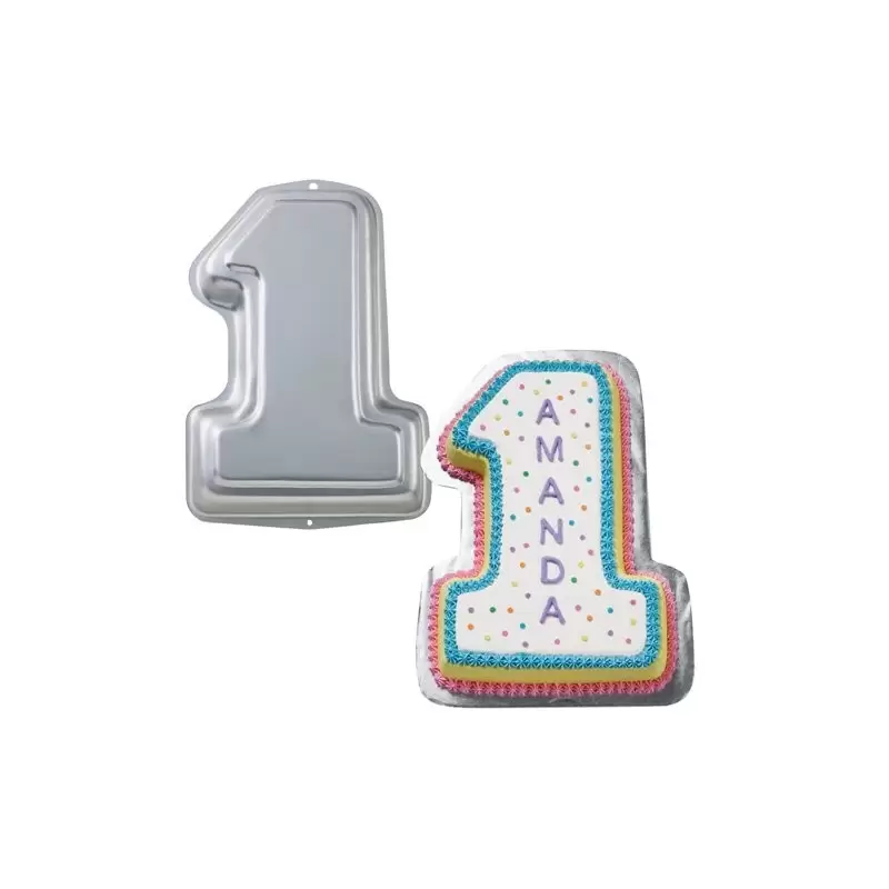 TEGLIA STAMPO DOCE NUMERO 1 PER FESTE PRIMO COMPLEANNO WILTON