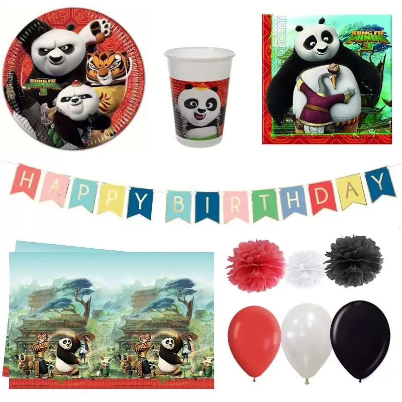 Kit n.65 Kung fu Panda - articoli tavola per 8
