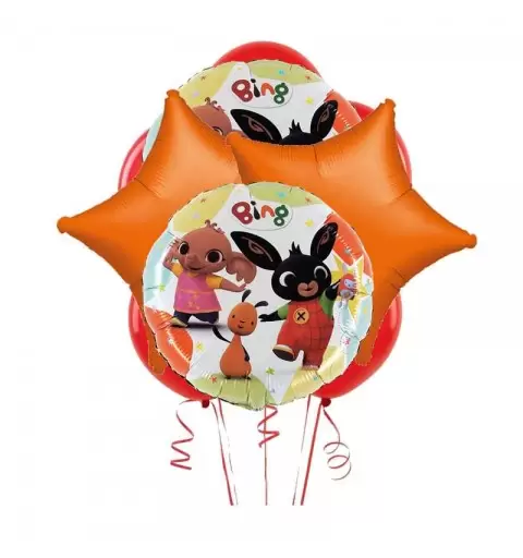 Bouquet n.9 Bing - composizione palloncini Bing bunny