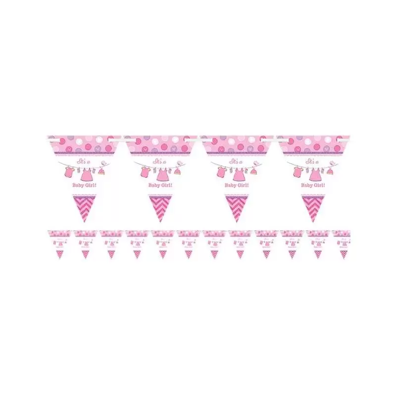 FESTONE BANDIERINE BABY SHOWER GIRL ROSA – BANDIERINE WITH LOVE