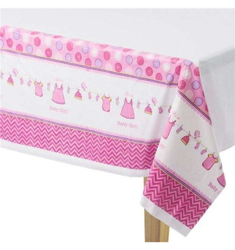 Kit n.46 baby shower girl rosa - accessori party pre nascita