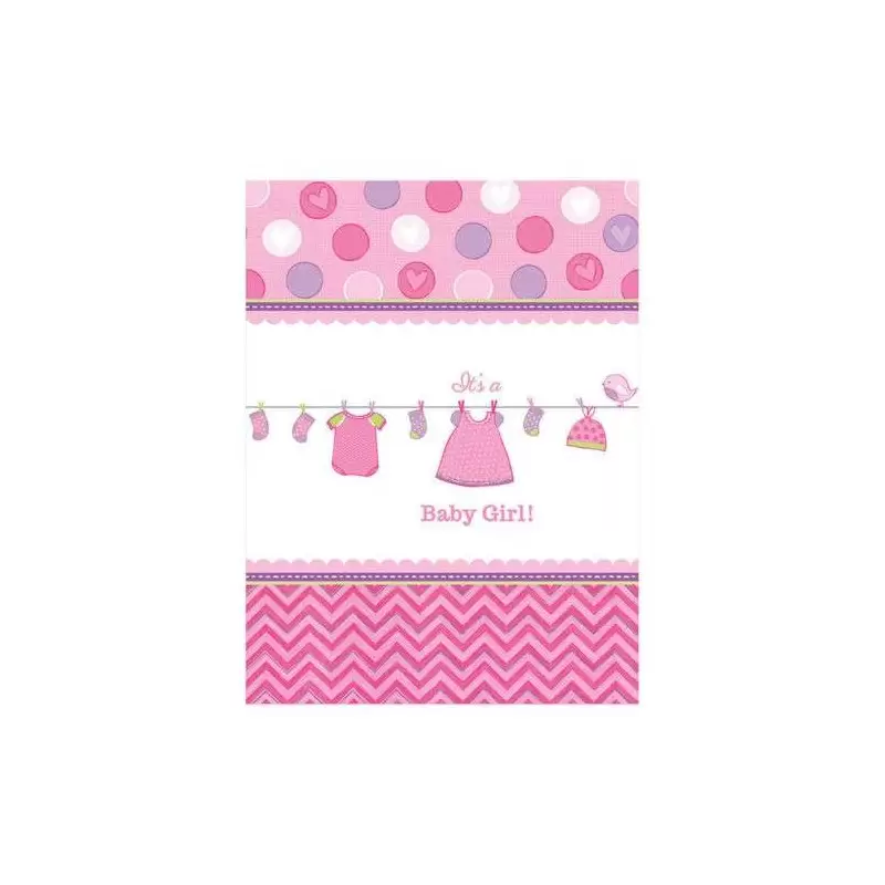 KIT N.6 BABY SHOWER GIRL ROSA – ACCESSORI PARTY PRE NASCITA