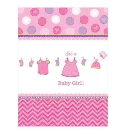 KIT N.6 BABY SHOWER GIRL ROSA – ACCESSORI PARTY PRE NASCITA