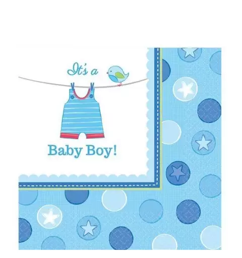 TOVAGLIOLI BABY SHOWER BOY CELESTE - 16 PZ