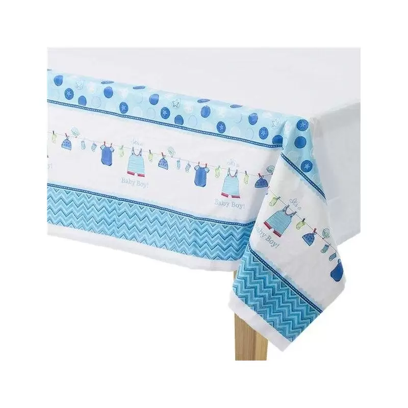 KIT N.49 BABY SHOWER CELESTE – ACCESSORI TAVOLA PER 8