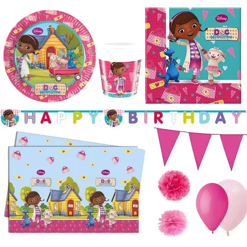 KIT N.55 DOTTORESSA PELUCHE – ARTICOLI TAVOLA 40 PERSONE