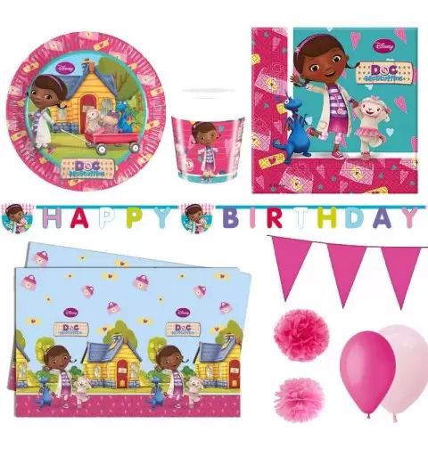 KIT N.55 DOTTORESSA PELUCHE – ARTICOLI TAVOLA 40 PERSONE