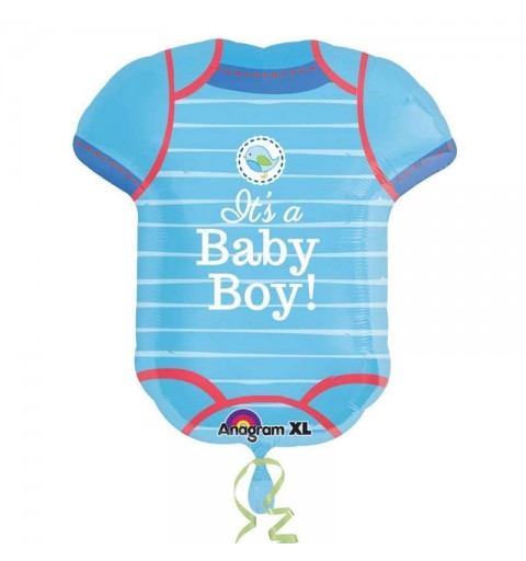 Supershape baby shower boy - body neonato celeste