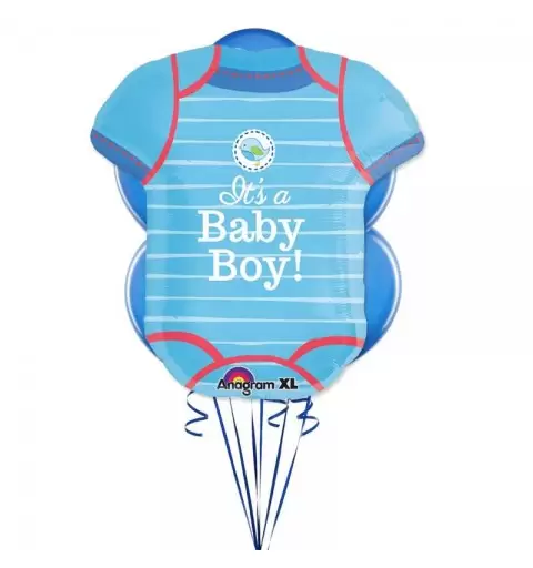 Composizione palloncini con supershape a forma di body celeste - fai da teORMA DI BODY CELESTE – FAI DA TE