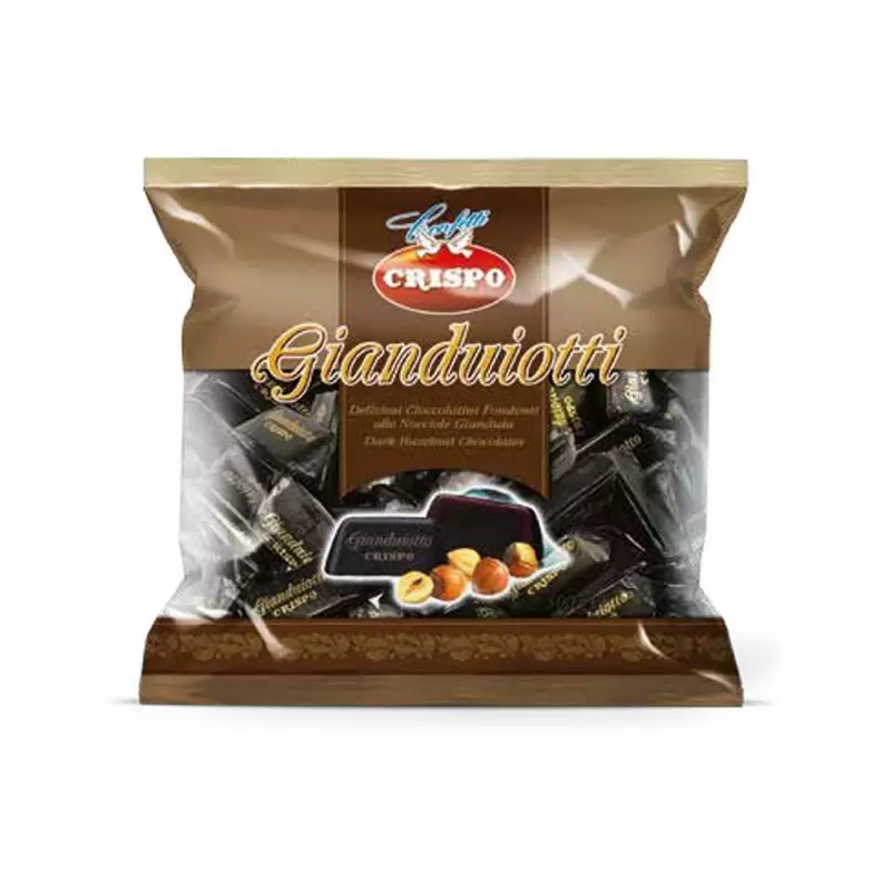 Gianduiotti al cioccolato fondente Crispo - 500 gr – 500 GR