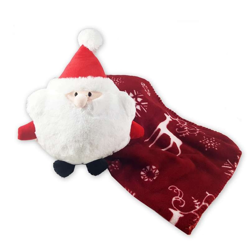 Copertina pile natalizia con Babbo Natale peluche