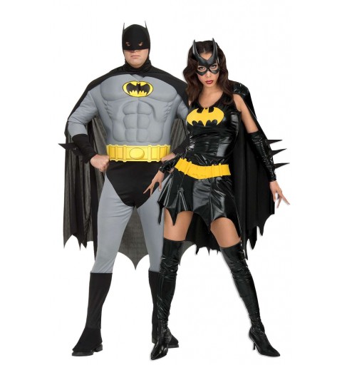 Costume di coppia di Batman e Batgirl per Carnevale