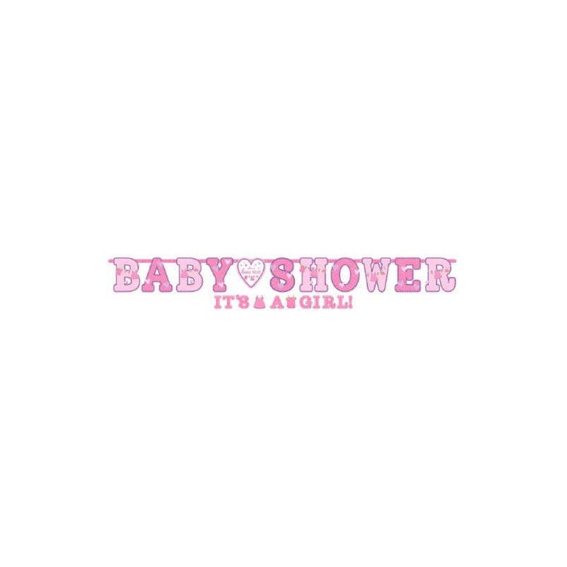 Kit n.64 baby shower girl rosa - accessori tavola per 64 invitati