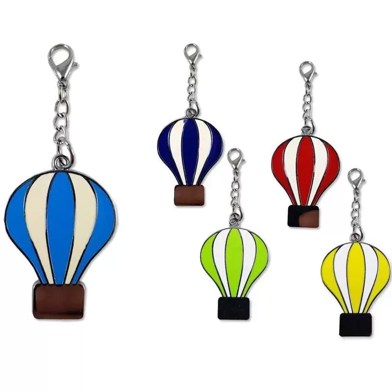 Ciondolo mongolfiera colorata - 10 pz